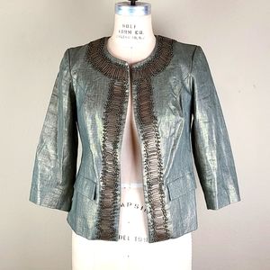 Chicos 0 gold blazer